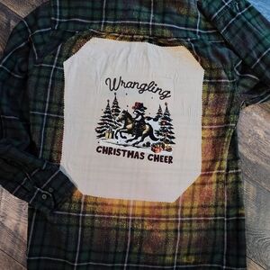 Wrangler Christmas Cheer Plaid Shirt